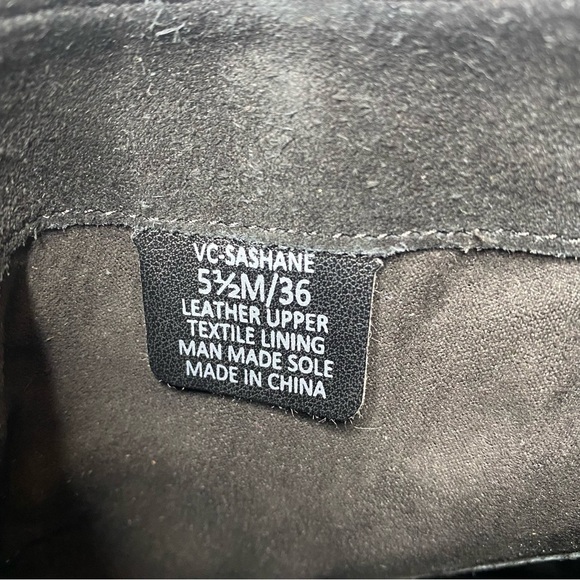 Vince Camuto Sashane Open Toe Black Suede Boot 5.5 - Picture 12 of 15